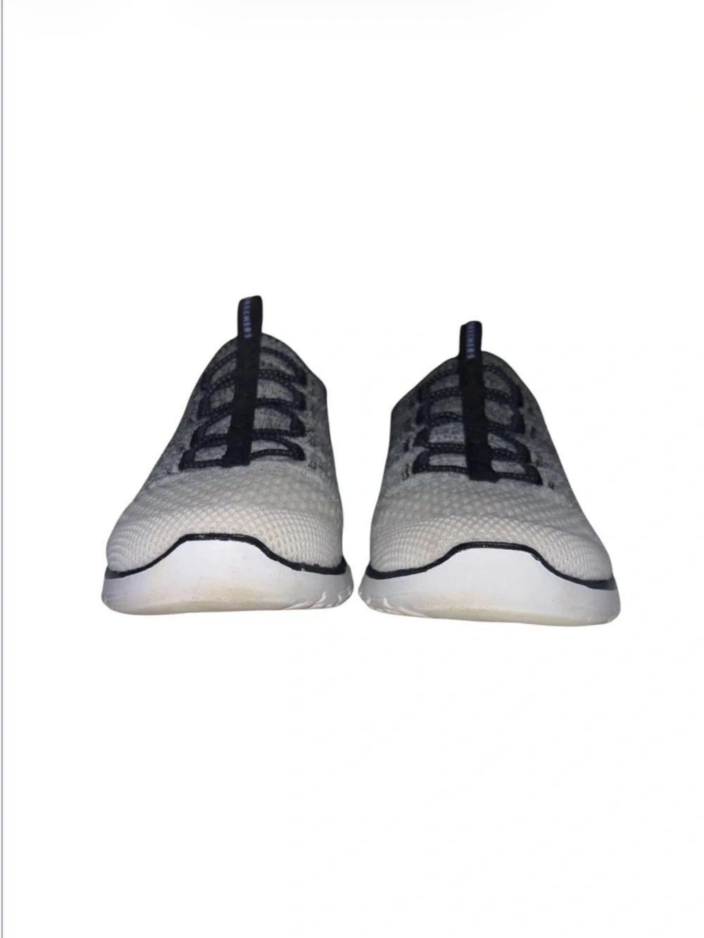 Skechers Luminate Love Struck White/Black Athletic Comfort Women Sneakers Size 7